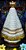 Nossa Senhora Aparecida pérolas branca – 25cm - Imagem 2