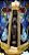 Nossa Senhora Aparecida bordado com pérolas – 22cm - Imagem 2