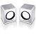 CAIXA DE SOM 2.0 MINI 3W RMS BRANCO - REF SP199 - Imagem 2