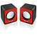 CAIXA DE SOM 2.0 MINI 3W RMS VERMELHO - REF SP197 - Imagem 2