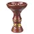 Rosh Pro Hookah Relevo Gold - Vinho Marsala - Imagem 1