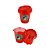 Dichavador De Plástico DK Pote Coffe - Vermelho - Imagem 1