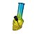 Bong De Vidro DK Mini Skull Colors - Azul/Amarelo - Imagem 1