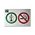 Placa Smoke Home Arguile On Cigarro Off - Imagem 1