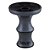 Rosh Seven Hookah Premium - Black Silver - Imagem 1