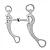 Freio Partrade 261130 Aluminium Shank Snaffle Bit - Nível 2 - Imagem 1