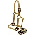 Cabresto Mustang Bege de Nylon com Argolas em Ferro + Cabo - Imagem 1