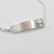Pulseira infantil em prata 925 com placa de menina - Imagem 1
