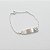 Pulseira infantil em prata 925 com placa de menina - Imagem 2