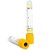 Tubo para coleta á vacuo com ativador de coágulo e gel, 5,0 mL, plástico, amarelo rack com 100 unidades (OLEN) - Imagem 1