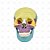 Crânio humano colorido com mandíbula móvel e dentes extraíveis em 6 partes SD5007 (Sdorf) cópia - Imagem 1