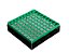 Criobox para 81 microtubos de 3 à 5 mL, policarbonato, verde, unidade, mod.: CB81T5G (Bionaky) - Imagem 1