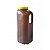 Coletor Urina 24 Horas 3 litros, Não Estéril, Frasco Âmbar e Tampa Amarela, Graduado, caixa 32 unidades, mod.: CLT24H3LA (Cralplast) - Imagem 1