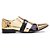 Sapato social  lazer Veniz Dourado-preto - Imagem 3