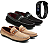kit com 2 Pares Mocassim Camurça Masculino e Relógio Digital De Brinde - Imagem 1