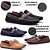 Kit 4 pares  de Mocassim Casual Camurça Masculino - Imagem 1