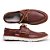 Mocassim Dockside Masculino Bordô Em Couro Sola De Borracha - Imagem 1
