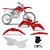 KIT PLÁSTICO PROTORK CRF 230 - 2015 A 2020 VERMELHO - Imagem 1