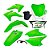 Kit Plástico Amx Crf 230 2015 - 2018 Verde + Plate Duo Amx - Imagem 1