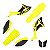 kit plastico crf 250f Biker evo Amarelo e Preto - Imagem 1