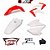 Kit plastico amx crf 230 Vermelho/Branco - Imagem 1