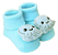 Pantufa meia Com Chocalho Polvo Azul Clingo - Imagem 1