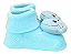 Pantufa meia Com Chocalho Polvo Azul Clingo - Imagem 2