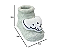 Pantufa meia com chocalho elefante - Imagem 3