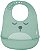 Babador de Silicone com Pega Migalhas Gumy Buba verde - Imagem 1