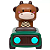 Carrinho Animal Racing Verde – Buba - Imagem 1