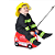 MALA INFANTIL COM RODINHA FRANK O BOMBEIRO TRUNKI - Imagem 5
