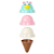 BRINQUEDO INFANTIL INTERATIVO COLEÇÃO COMIDINHAS KIT CRIE SEU SORVETE ZOO SKIP HOP - Imagem 3