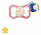 Kit 2 Chupetas Mam Supreme Night Bico De Silicone 16m+ Rosa - Imagem 4