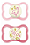 Kit 2 Chupetas Mam Supreme Night Bico De Silicone 16m+ Rosa - Imagem 1