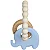 Mordedor em Silicone e Bambu Elefante Azul (4m+) - Buba - Imagem 2