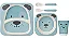 Kit Refeição Infantil Em Bambu Cachorrinho - Azul - Buba - Imagem 1