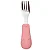 Buba Kit Talheres Cabo Em Silicone Rosa - Imagem 3