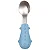 Buba Kit Talheres Cabo Em Silicone Azul - Imagem 3