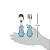 Buba Kit Talheres Cabo Em Silicone Azul - Imagem 4
