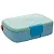 Lancheira Bento Box com talher inox Marmita Magic Dino Buba Verde Azul com alça lanche Dinossauro menino infantil - Imagem 3