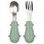 Kit Talheres de Inox e Cabo de Silicone Verde - Buba - Imagem 1