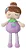 Boneca Angela Frutas Uvinha 33cm - Metoo - Imagem 1