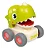 Carrinho Dino Com Fricção E Apito Verde Claro Bebê 12M - Imagem 2