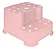 Degrau Duplo Infantil Antiderrapante Rosa Buba - Imagem 1
