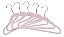 Kit 5 Cabides De Veludo Rosa - Buba - Imagem 3