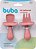 Kit Talher Garfo E Colher Silicone Introdução Alimentar - Buba/ Rosa - Imagem 5