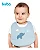 Babador Bebê Silicone Buba Impermeável Pega Migalhas Cloudy Elefante Azul - Imagem 3