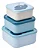 Kit 3 Potinhos Com Tampa Cloudy Azul 21761 - Buba - Imagem 2