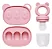 Kit Porta-frutinhas E Forminha De Leite E Sorvete Rosa Buba - Imagem 1