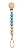 Prendedor De Chupeta Silicone E Bambu Azul - Buba - Imagem 3